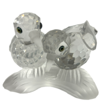 SWAROVSKI CRYSTAL TURTLE DOVES SCS 1989 ANNUAL FIGURINE &quot;CARING &amp; SHARING - $79.19