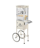 VEVOR Popcorn Machine with Cart, 8oz Kettle, 800W Commercial Popcorn Mak... - $186.99
