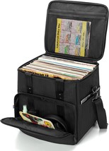 Trunab Vinyl Record Carrying Bag Vinyl Albums Storage Case, With, Collec... - £47.92 GBP