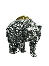 Bear Pin Badge Brooch Grizzly Nature Pewter Badge Strength Norse Lapel U... - $8.63