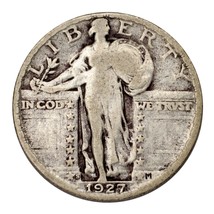 1927-S Argent Debout Liberty Quarts 25C (Très Bon , VG État) - €67,18 EUR