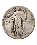 1927-S Argent Debout Liberty Quarts 25C (Très Bon , VG État) - €66,97 EUR