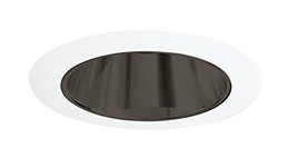 Juno 27B-WH Tapered Downlight Cone 75 Watts 6&quot; Inch White Trim with Black Alzak - £24.59 GBP