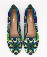 Ballet Flats, Loafers - Green &amp; Purple - $240.00