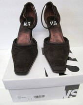 VS SUEDE Heels Shoes with Ankle Straps Dark Brown Women&#39;s 8.5 B New - £23.90 GBP