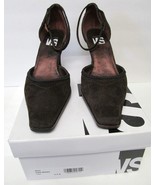 VS SUEDE Heels Shoes with Ankle Straps Dark Brown Women&#39;s 8.5 B New - £23.52 GBP