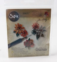 NEW - Tim Holtz Sizzix Thinlits &quot; Tiny Tattered Florals &quot; Die 660227 - £10.78 GBP