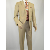 Men Renoir Suit Separate Super 140 Wool Two Button Classic Fit 508-4 Beige New image 9