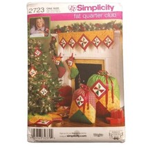 Simplicity Crafts 2723 Pattern Christmas Decorations Ornaments Stocking Bag UC - £1.82 GBP