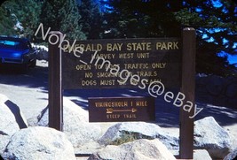 1970 Emerald Bay State Park Vikingsholm Sign Lake Tahoe CA 35mm Slide - £3.15 GBP