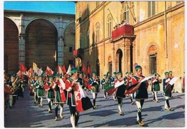 Italy Postcard Siena Palio Communal Trumpeters &amp; Musicians - £3.11 GBP