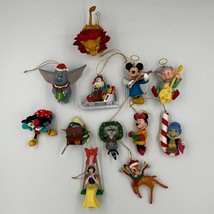 Bundle of 12 Disney Christmas Ornaments Mickey Minnie Donald Bambi Simba - £48.64 GBP