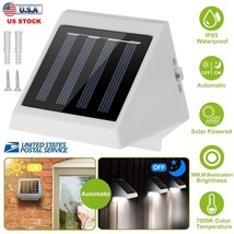 1Pcs 4 Led Solar Power Stair Fence Garden Security Lamp Outdoor Waterproof Light - £11.18 GBP