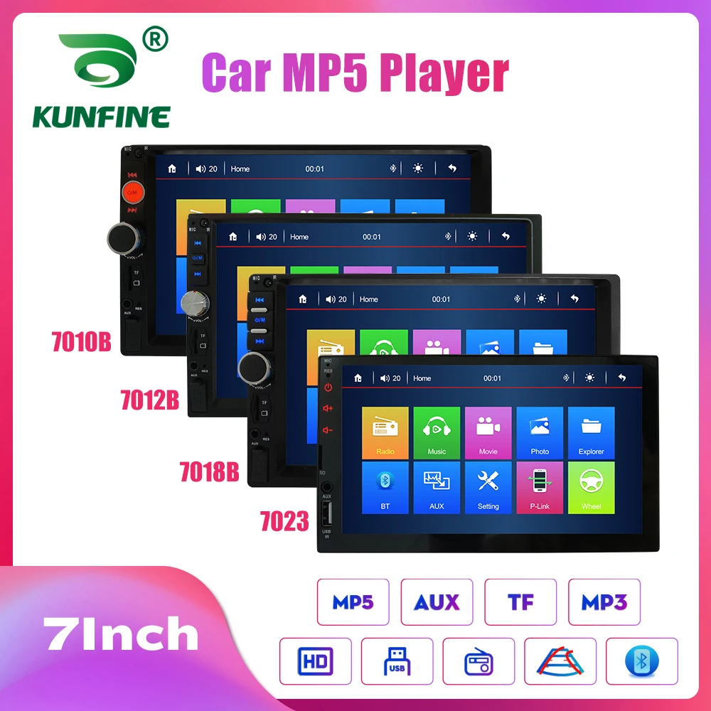 KUNFINE Universal 2 Din 7&quot; Touch Screen Car Multimedia Player Car Radio Car - £37.40 GBP+