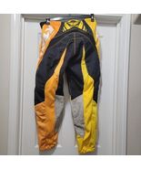 FLY Racing Kinetic 805 Yellow / Orange Motocross Pants Hip Pads Mens 36 - $42.93