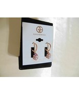 Giani Bernini 1.5&quot; Rose Gold/SS Plated Cubic Zirconia Drop Earrings R291... - $1,005.09 MXN