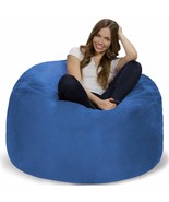 Bean Bag Chair: Giant 4&#39; Memory Foam Furniture Bean Bag - Big Sofa With ... - $237.99