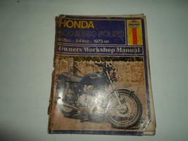 1973 Haynes Honda 400 550 FOURS 408cc 544cc Owners Workshop Manual DAMAGED STAIN - $15.96