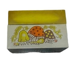 Vintage Merry Mushroom Tin Recipe Box  - £42.77 GBP