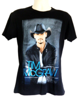 Concert Tour Tim McGraw 2013 Tee Shirt Next Level Brand Black Men&#39;s Size... - $18.26