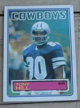 Tony Hill, Cowboys  1983  #47 Topps Football Card,  GOOD CONDITION - $0.99