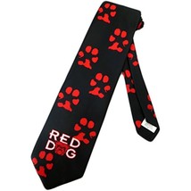 Ralph Marlin Mens Red Dog Beer Necktie - Black - One Size Neck Tie - £7.81 GBP