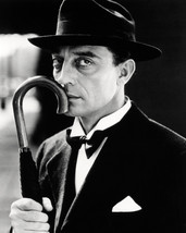 Buster Keaton Great Pose in Fedora hat with Umbrella 16x20 Canvas - £56.08 GBP