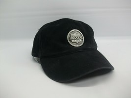 Super Bowl XXXIV 2000 Metal Badge Hat Black Budweiser Strapback Baseball Cap - £24.04 GBP