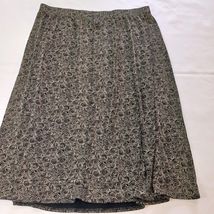 The Travel Collection Women Black & Gold Skirt Size 2X Measured Waist 34 image 2