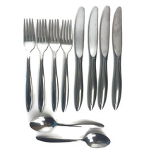 Gorham Stainless Flatware Spiral SEGOR 10 Piece Knives Dinner Forks Spoons Vtg - £29.23 GBP