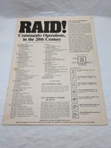 Raid! Commando Operations Strategy And Tactics Magazine Game Rulebook Only - €12,70 EUR