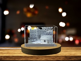 LED Base included | Chapman Mill Historic Site 3D Engraved Crystal Histo... - $25.99+