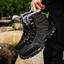 Women Boots Waterproof Microfiber Ankle Combat Boots for Women Warm Plush Bootie - £61.96 GBP