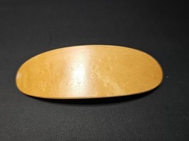 Vintage Wooden Oval Hair Clip Barrette  Made In France - $26.97