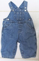 Place Infant&#39;s Flannel Lined Blue Denim Coveralls Size 3-6 Months - £13.31 GBP
