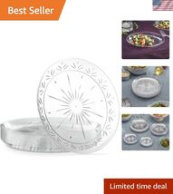 Premium Heavy Weight Crystal Clear Disposable Hard Plastic Plate 240, 9'... - $128.07