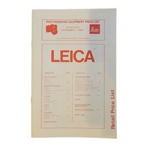 Leica Price List 1980 November | Retail Leitz - £7.05 GBP