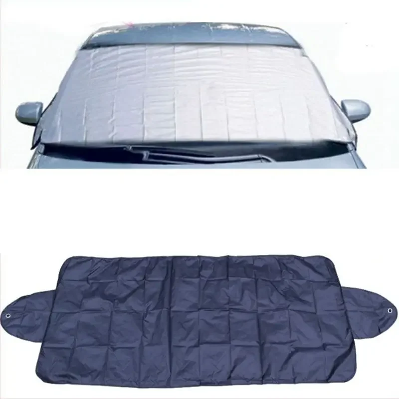 Car Windshield Cover Sun Shade with Suction Cup Protective Snow Ice Dust Frost - £10.04 GBP