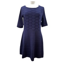 Women&#39;s Fit &amp; Flare Dress ELIZA J Knee Length Navy Blue Size XL Nordstroms - $53.46