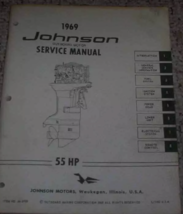 1969 Johnson 55 HP Omc Fuoribordo Servizio Negozio Manuale JM-6909 OEM - £31.63 GBP