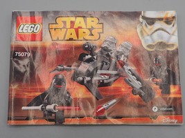 Lego Star Wars Shadow Troopers 75079 Instruction Manual Only - $8.90