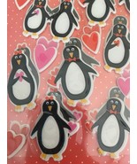 American Greetings Stickers Penguins in Love Hearts Couple 40 Valentines... - £3.18 GBP
