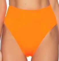 Becca Color Code High Waist Bikini Bottoms In Atomic Tangerine Size Xs - £18.49 GBP