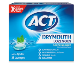 ACT Dry Mouth Lozenges with Xylitol Mint 36.0ea - £14.33 GBP