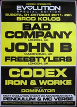 2011 Original Music Promo Poster Concert Bad Company UK Evolution Festival SER - £53.53 GBP