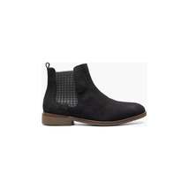 Men's Stacy Adams Gabriel Plain Toe Chelsea Boot Black Suede Dressy 25625-008 image 3