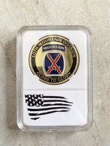 Us Army &quot;10th Mountain Division&quot; Challenge Coin w/ Presentation Box - £11.67 GBP