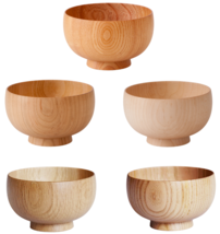 Shirasagi Wood Wooden Japanese Miso Soup Noodles Bowl Natural Wood Yamanaka - £39.82 GBP