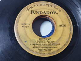 Los Angeles exitos 67 1967 - LP vinyl 7 &quot; Solo el Single sin Folder G - $142.19 MXN