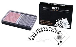 Lot of 6 Sets (12 Decks) of Ritz Plastic Playing Cards, Poker Size Jumbo... - £47.18 GBP